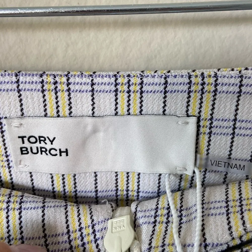 NWT Tory Burch Perfomance Mini Yellow Skirt Golf Twill Size 0